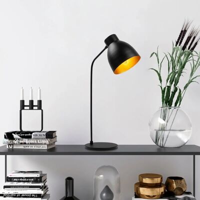 Hanah Home Modèle 11558 - Lampe de Table - Moderne Noir Or Hanah Home Modèle 11558 - Lampe de Table - Moderne Noir Or