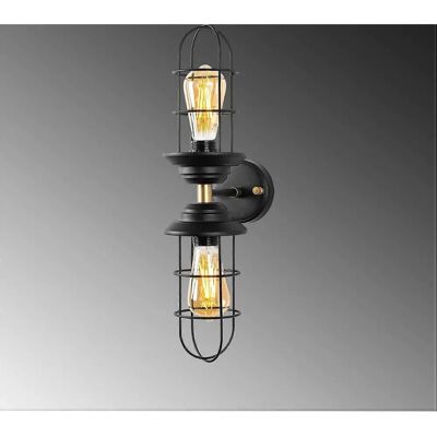 Opviq Mahoni Wandleuchte - Modell 13207 - Industrielles Design Opviq Mahoni Wandleuchte - Modell 13207 - Industrielles Design