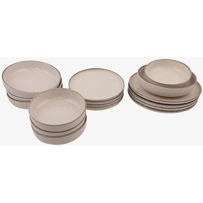 Other Brand - Cream Porcelain 16pc - 16pc - Dinnerware set - Publicité Other Brand - Cream Porcelain 16pc - 16pc - Dinnerware set - Publicité