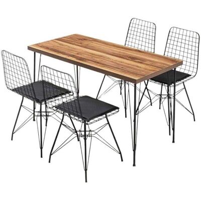 Kalune Design 203DRG1602 - Moderne Spisegruppe - Sort og Eg Kalune Design 203DRG1602 - Moderne Spisegruppe - Sort og Eg