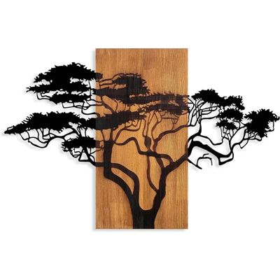 Decoración de Pared Árbol Wallity - Madera y Metal - 90x3x58cm Decoración de Pared Árbol Wallity - Madera y Metal - 90x3x58cm