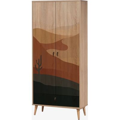 Hanah Home Luciano Dulap - Design Modern Abstract - 80cm Lățime Hanah Home Luciano Dulap - Design Modern Abstract - 80cm Lățime