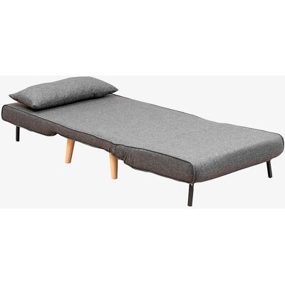 Hanah Home - Canapea- extensibilă pentru o persoană - Gri închis - Canapea extensibilă Hanah Home - Canapea- extensibilă pentru o persoană - Gri închis - Canapea extensibilă