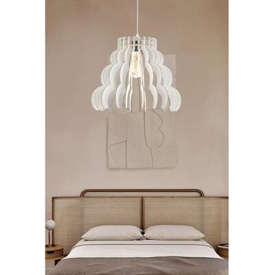 Hermia Modelo Lena Luz de Techo E27 Blanca - Lámpara de Techo Hermia Modelo Lena Luz de Techo E27 Blanca - Lámpara de Techo