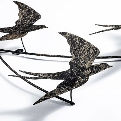 Wallxpert 930DYU1222 Wall Art - Decorative Metal Wall Accessory - Black Wallxpert 930DYU1222 Wall Art - Decorative Metal Wall Accessory - Black