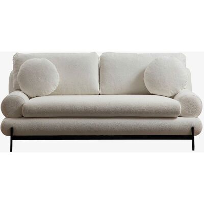 Homitis Livorno 2-Sitzer Sofa - Weiß - Wohnzimmermöbel Homitis Livorno 2-Sitzer Sofa - Weiß - Wohnzimmermöbel