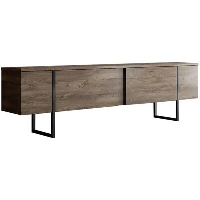 Hanah Home Nuci Negru suport TV - Mobilier TV Hanah Home Nuci Negru suport TV - Mobilier TV