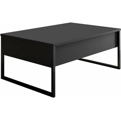 MUEBLES Kailua Z101 Schwarzer rechteckiger Couchtisch - Couchtisch MUEBLES Kailua Z101 Schwarzer rechteckiger Couchtisch - Couchtisch
