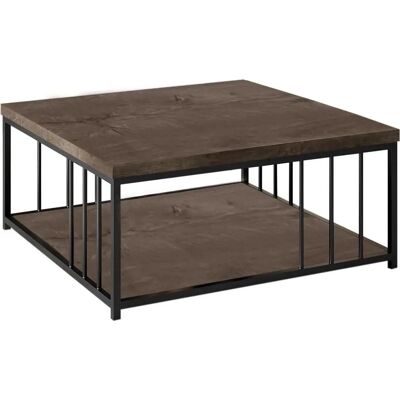MUEBLES Z108 Mesa de café - Nogal, Negro - Mesa de café MUEBLES Z108 Mesa de café - Nogal, Negro - Mesa de café