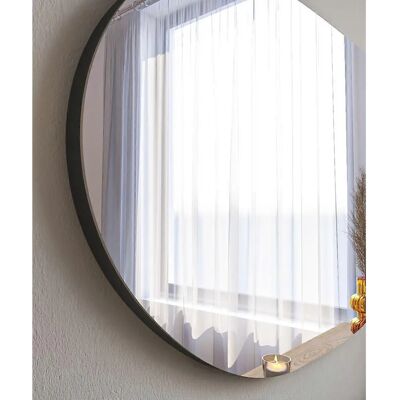 Hanah Home Vanomi Svart Speil - Veggmontert - 89x52 cm Hanah Home Vanomi Svart Speil - Veggmontert - 89x52 cm