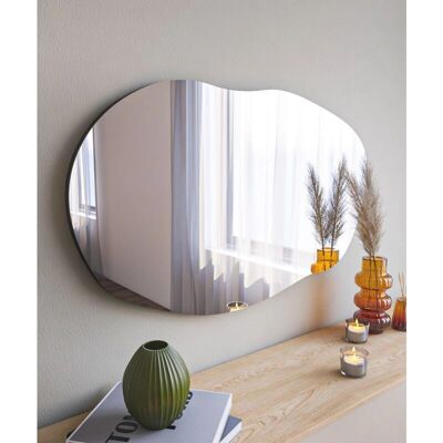 Hanah Home Lossa 89x52 cm - Schwarzer Spiegel Hanah Home Lossa 89x52 cm - Schwarzer Spiegel
