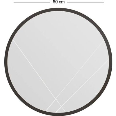 Hanah Home Gabel 60x60 cm Schwarzer Spiegel - Spiegel Hanah Home Gabel 60x60 cm Schwarzer Spiegel - Spiegel