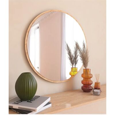Hanah Home Ozze Runder Spiegel - Braun - Spiegel Hanah Home Ozze Runder Spiegel - Braun - Spiegel