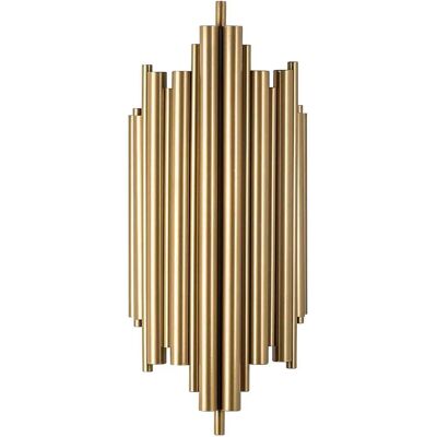 Opviq Reis Kinkiet - Złoty Metal Nowoczesny 22x50x11cm - Kinkiet Opviq Reis Kinkiet - Złoty Metal Nowoczesny 22x50x11cm - Kinkiet