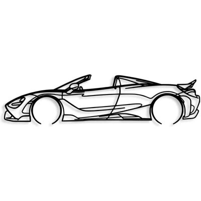 Wallity McLaren 720S Silhouette Metal Wall Decor Wallity McLaren 720S Silhouette Metal Wall Decor