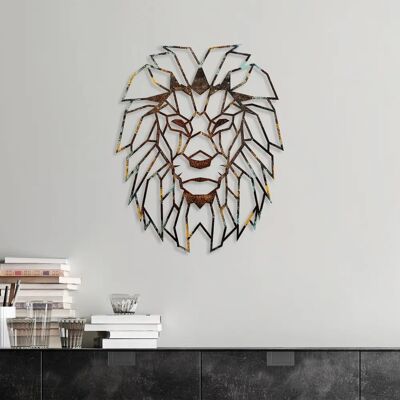 Accessorio da parete in metallo Leone Wallity - Decorazione per la casa Accessorio da parete in metallo Leone Wallity - Decorazione per la casa