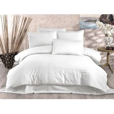 Ensemble de housses de couette Lilyum Blanc - Publicité Ensemble de housses de couette Lilyum Blanc - Publicité