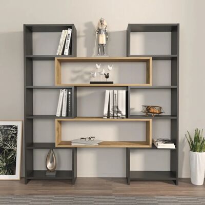 Hanah Home Poyraz Schwarzes Bücherregal - Bücherregal Hanah Home Poyraz Schwarzes Bücherregal - Bücherregal