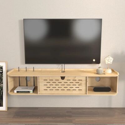 Hanah Home Sima Chêne Meuble TV - Meuble TV Hanah Home Sima Chêne Meuble TV - Meuble TV