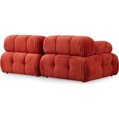 Hanah Home - Rote 2-Sitzer Couch - Sofa Hanah Home - Rote 2-Sitzer Couch - Sofa