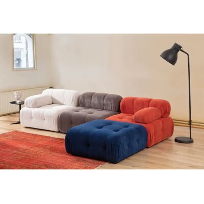 Canapé d'angle Atelier del, 3 places avec pouffe - Canapé - Publicité Canapé d'angle Atelier del, 3 places avec pouffe - Canapé - Publicité