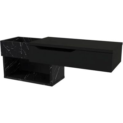 Vente-unique Dareka Wall-Mounted Console with Drawer & Shelves Vente-unique Dareka Wall-Mounted Console with Drawer & Shelves