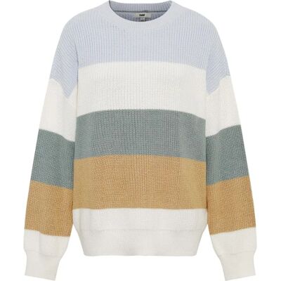 MAVI Damski Sweter Luźny Krój Długi Rękaw Okrągły Dekolt Miękki Wygodny Ciepły Niebieski - Sweter MAVI Damski Sweter Luźny Krój Długi Rękaw Okrągły Dekolt Miękki Wygodny Ciepły Niebieski - Sweter