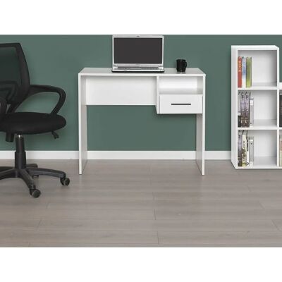 Kalune Design Granger - Moderner Schreibtisch mit Schublade und Regal - 90 x 75 x 50 cm Kalune Design Granger - Moderner Schreibtisch mit Schublade und Regal - 90 x 75 x 50 cm