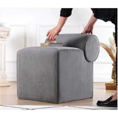 Atelier del Sofa Linburg Pouf Gris - Pouf Atelier del Sofa Linburg Pouf Gris - Pouf