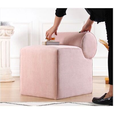 Atelier del Sofa Linburg Pouf Rose - Pouf - Décoration intérieure - Publicité Atelier del Sofa Linburg Pouf Rose - Pouf - Décoration intérieure - Publicité
