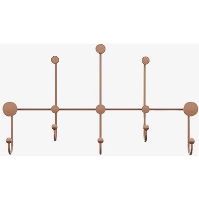 Hanah Home Kobber Veggkrok - Småoppbevaring - Metall - Unisex - 80x45x10 cm Hanah Home Kobber Veggkrok - Småoppbevaring - Metall - Unisex - 80x45x10 cm