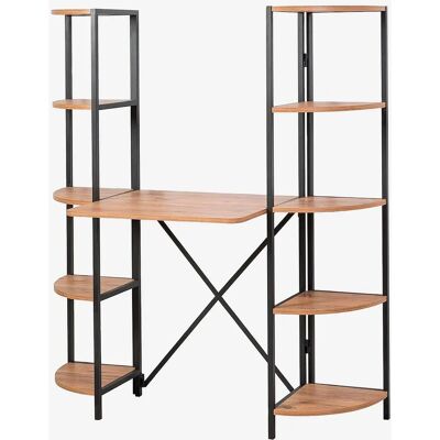 Hanah Home Aura 139x155x34cm Schreibtisch - Braun Hanah Home Aura 139x155x34cm Schreibtisch - Braun