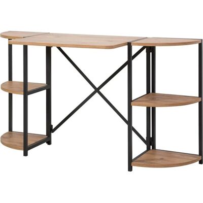 Hanah Home Schreibtisch - Siam - Braun - 138x75x34cm - Schreibtisch Hanah Home Schreibtisch - Siam - Braun - 138x75x34cm - Schreibtisch