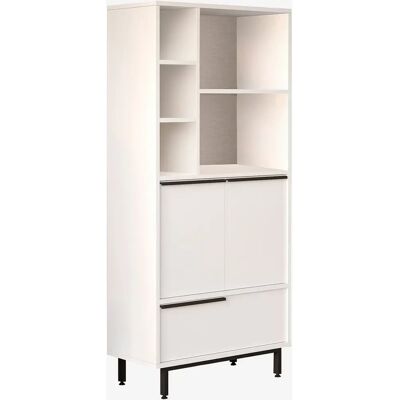 Kailua AE108 Weiße Regaleinheit - Verstellbar, Abschließbar - Laminierte Spanplatte Kailua AE108 Weiße Regaleinheit - Verstellbar, Abschließbar - Laminierte Spanplatte