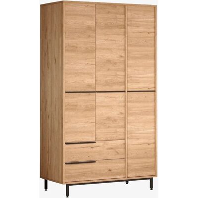 Kailua Nogal AE114 - Justerbar garderobe - 196x112x55cm Kailua Nogal AE114 - Justerbar garderobe - 196x112x55cm