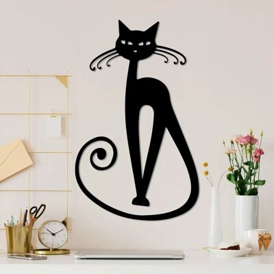Wallity Cat 6 Metal Wall Accessory - Wall Accessory Wallity Cat 6 Metal Wall Accessory - Wall Accessory