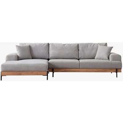 Homitis Hörnsoffa - Brun Vänster - Grå - Hörnsoffor med chaise longue Homitis Hörnsoffa - Brun Vänster - Grå - Hörnsoffor med chaise longue