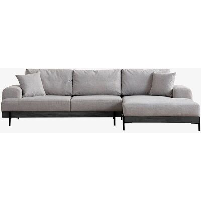 Homitis Tanny Right Canapé d'angle Gris - Canapé avec chaise longue - Publicité Homitis Tanny Right Canapé d'angle Gris - Canapé avec chaise longue - Publicité
