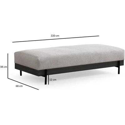 Homitis Klene Grauer Pouf - Fodskamler & Puffer - Pouffe Homitis Klene Grauer Pouf - Fodskamler & Puffer - Pouffe