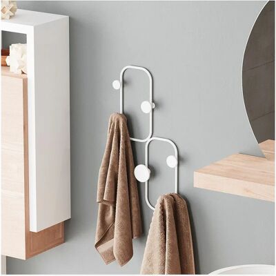 Hanah Home - Metallischer Wandhaken - Ronnie - Weiß - Wohnaccessoire Hanah Home - Metallischer Wandhaken - Ronnie - Weiß - Wohnaccessoire