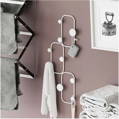 Hanah Home Patricia Hvid Metal Vægkrog - Vægtype Hanah Home Patricia Hvid Metal Vægkrog - Vægtype