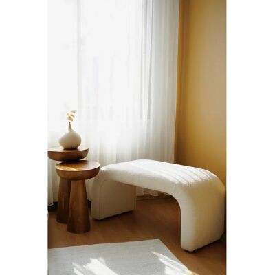 Hanah Home Weißer Pouffe - 566 - Pouffe Hanah Home Weißer Pouffe - 566 - Pouffe