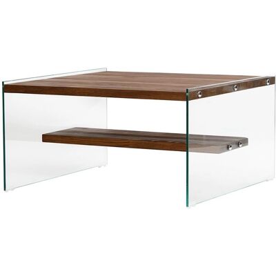 Aqua Natürlicher Holz & Glas Couchtisch - Couchtisch Aqua Natürlicher Holz & Glas Couchtisch - Couchtisch