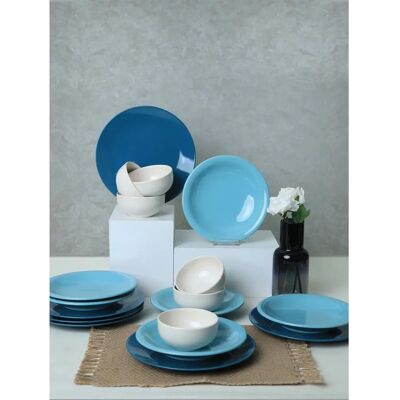 Altri Brand - Ceramic Dinnerware - Blue - 18pc - Dinnerware set Altri Brand - Ceramic Dinnerware - Blue - 18pc - Dinnerware set