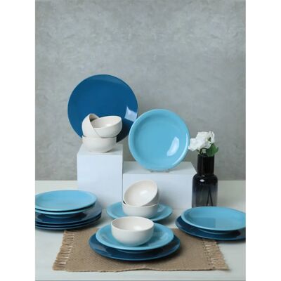 Altri Brand - Ceramic Dinnerware - Blue - 18pc - Dinnerware set Altri Brand - Ceramic Dinnerware - Blue - 18pc - Dinnerware set
