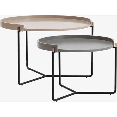Kailua Modell 2135 - Rund MDF Couchtisch-Set - Couchtisch Kailua Modell 2135 - Rund MDF Couchtisch-Set - Couchtisch