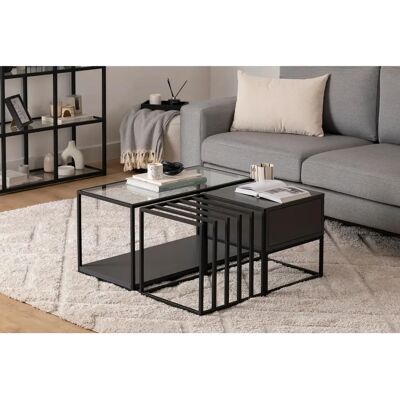 Homitis Colombia Schwarzer Couchtisch - Beistelltisch Homitis Colombia Schwarzer Couchtisch - Beistelltisch