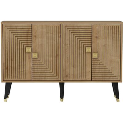 Hanah Home Konsole Ahart - Saphir Eiche, Gold - Konsole Hanah Home Konsole Ahart - Saphir Eiche, Gold - Konsole