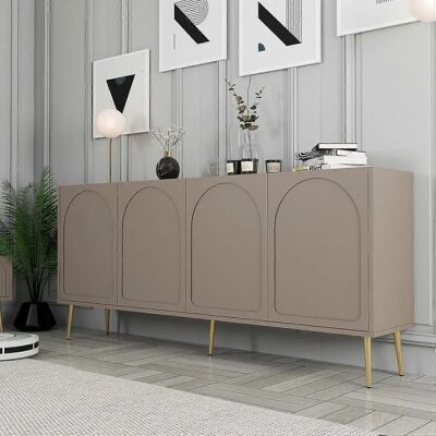 Hanah Home Lyon 80 Konsole - Atlas, Gold, Modernes Design Hanah Home Lyon 80 Konsole - Atlas, Gold, Modernes Design