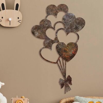 Wallity Rusty Heart Metal Wall Decor - Wall Accessory Wallity Rusty Heart Metal Wall Decor - Wall Accessory